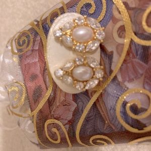 Earrings , Pierced Costume Pearls and Gold